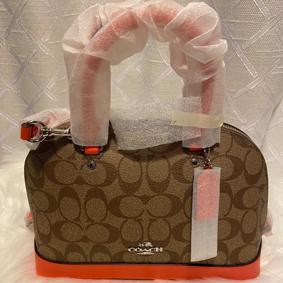 🩵SALE🩵 Mini Sierra Satchel In Signature Coated Canvas - Picture 2 of 3